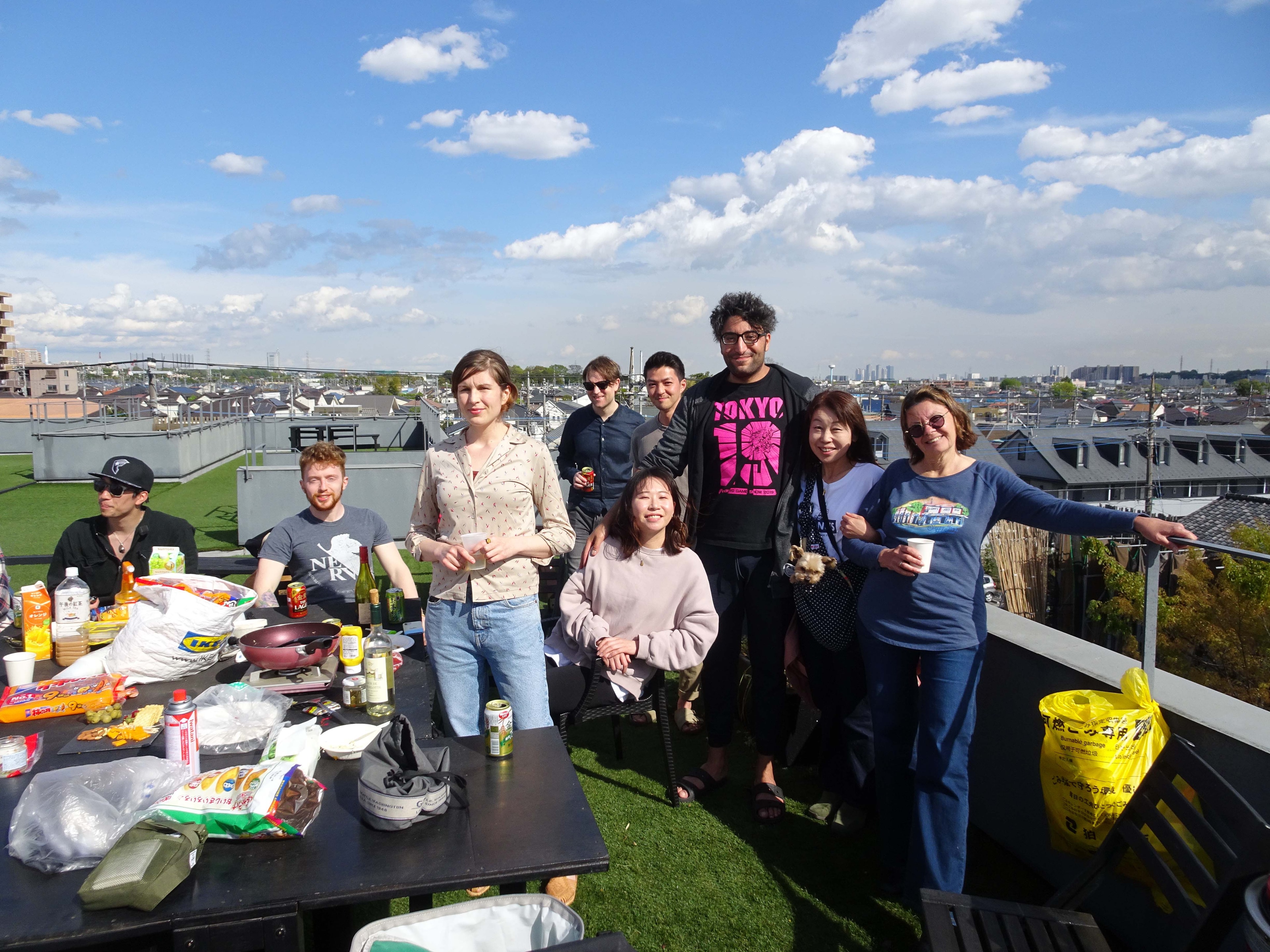 Rooftop party alternative view